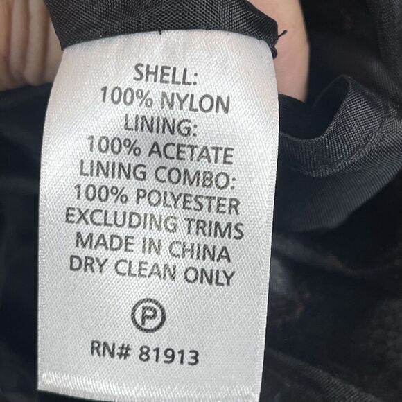 Plenty by Tracy Reese Dress Sz 6 Black Damask Burnt Velvet Whimsigoth Witchy - Picture 9 of 15